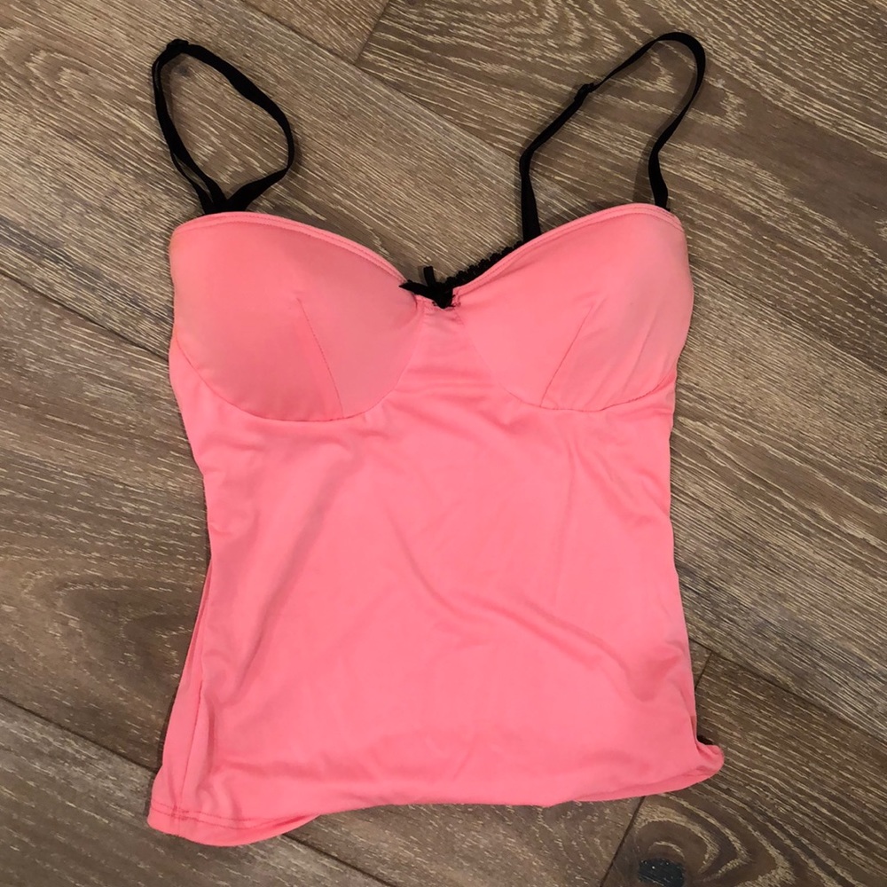 Hot pink push up top